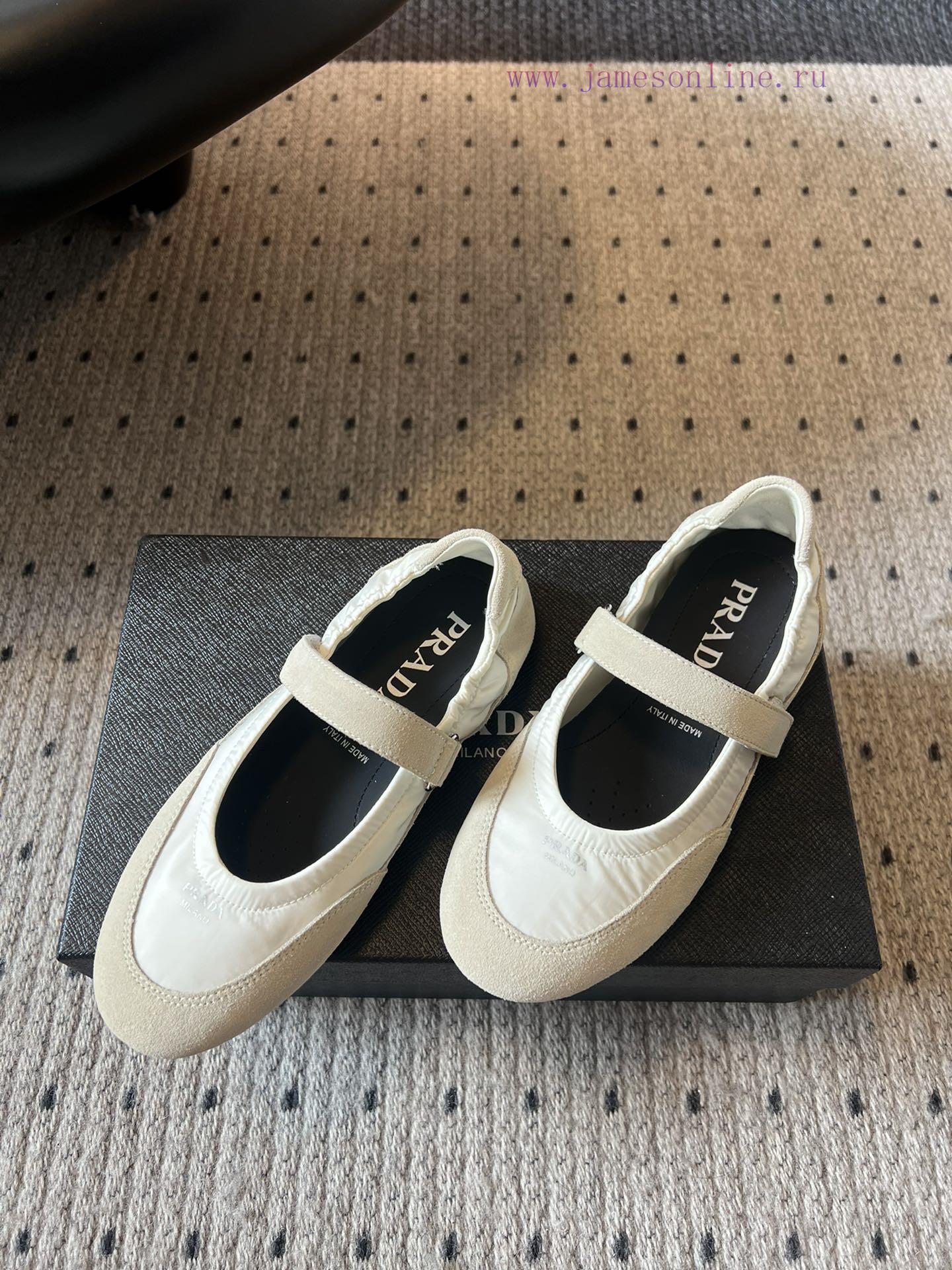 Top QualityPrada's New Women's Suede Patchwork Mary Jane ShoesPrada Adheres To The Design Philo bkjko3xk - Image 4