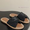 -Top Quality25ss Spring/Summer New CELINE LYMPIA Twisted Plush Slippers Triumphal Arch Plush Fa nb0k3fei