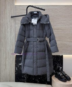 M8529 New Down Jacket ️Max Mara 90% White Goose Down Ultra Long Down Jacket Black Gray SMLXLU w81zia86