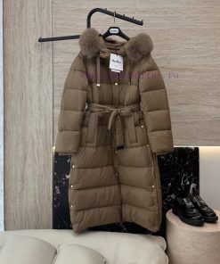 M8528 New Down Jacket ️Max Mara 90% White Goose Down Ultra Long Down Jacket Coffee Color Blac pc3h0pab