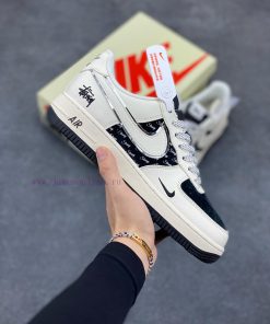 Nike Air Force 1 '07 Low - "Stusey Collaboration - Mi Black English Silver Edge" Air Force One htq2ufj0