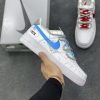 Customized Nike Air Force 1 Red And Blue Biwing Couple Style Mandarin Duck Color Graffiti Hand jxudgvkd
