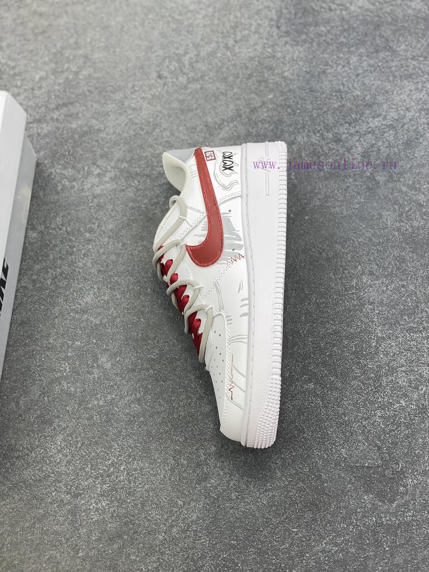 Customized Nike Air Force 1 Red And Blue Biwing Couple Style Mandarin Duck Color Graffiti Hand jxudgvkd - Image 8
