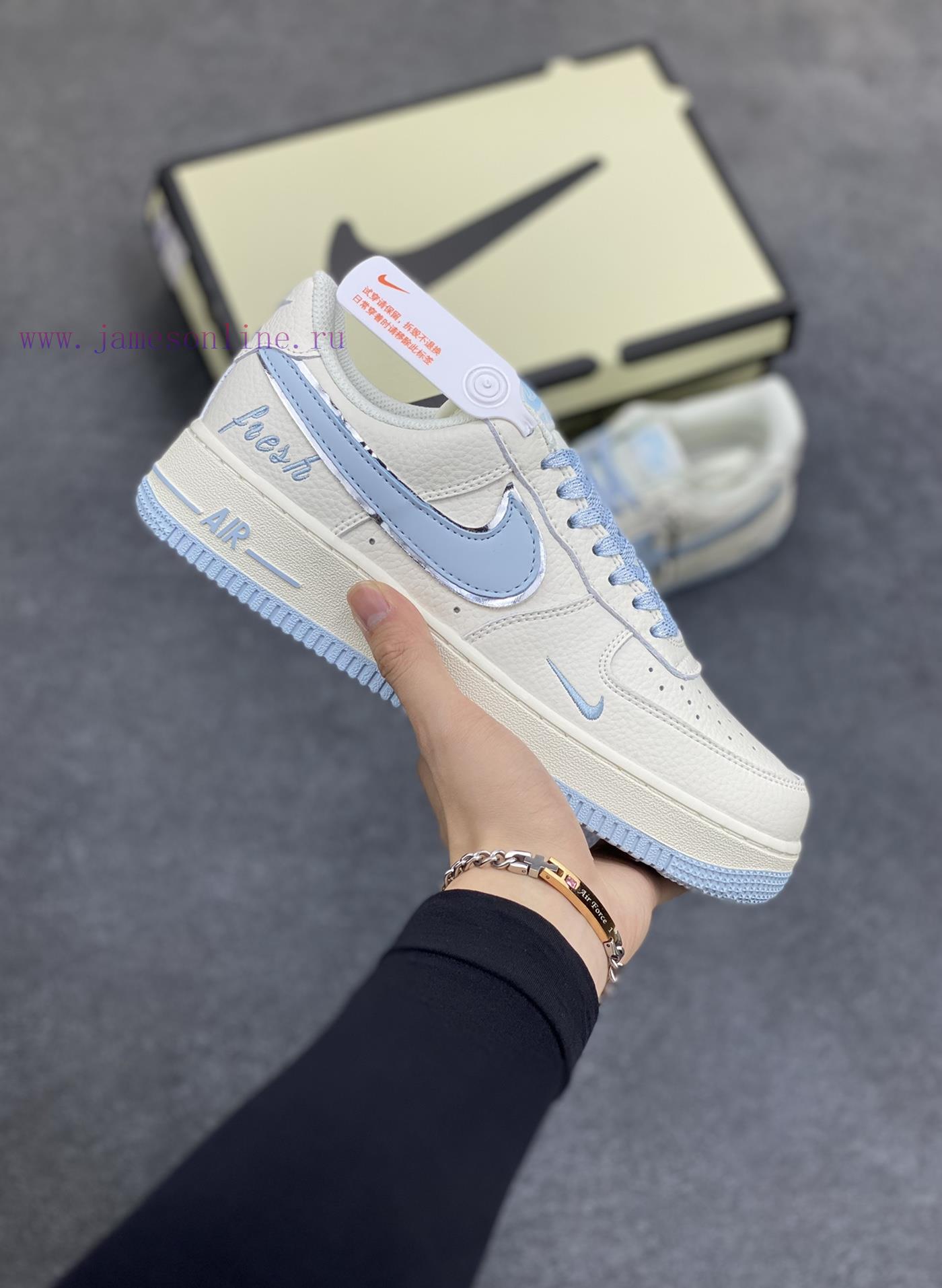 Xiaohongshu Popular Official Custom Nike Air Force 1 Low '07 "Keep Fresh" Mi Yue Lan Silver Sma 7al2faxh