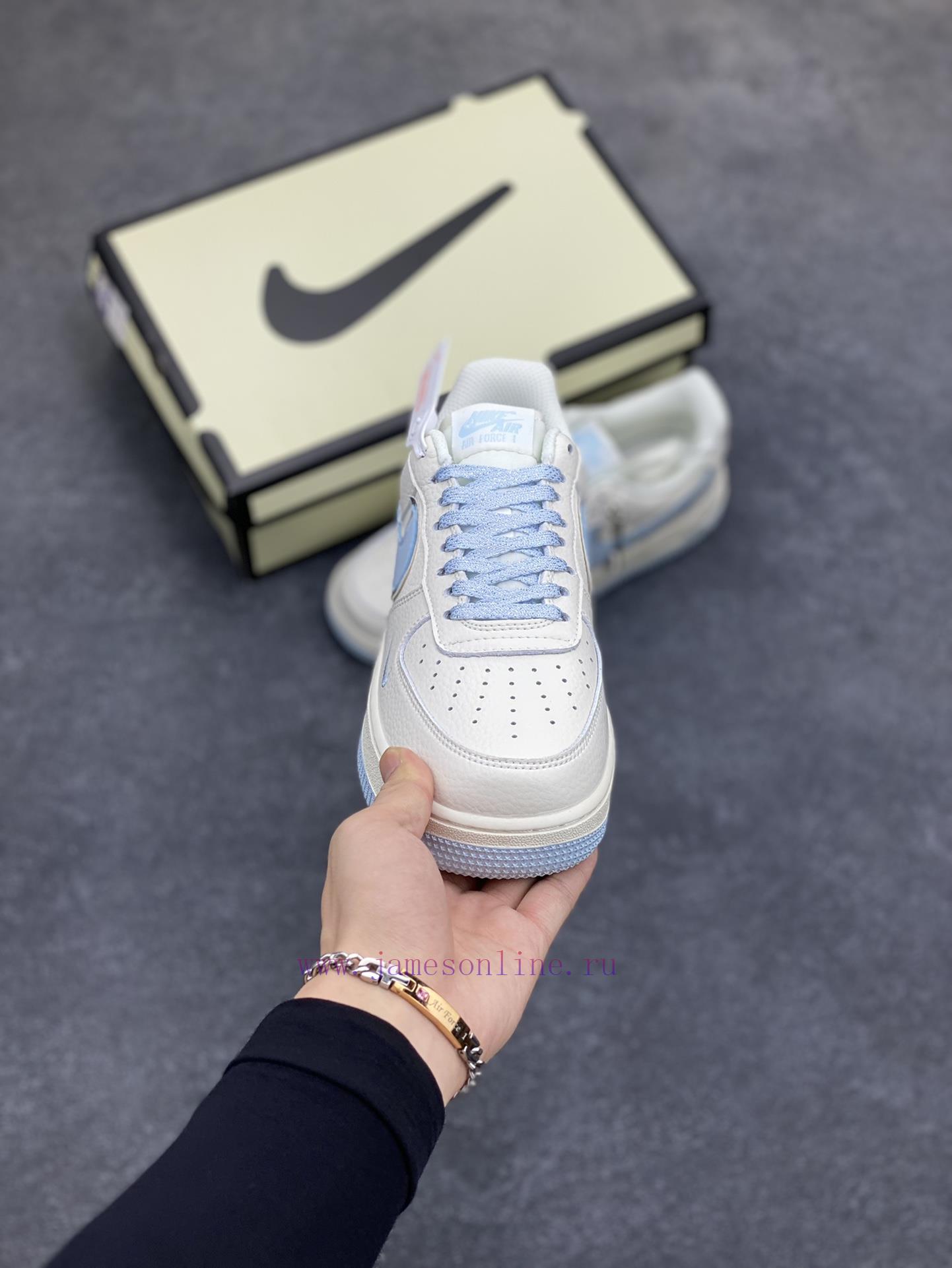 Xiaohongshu Popular Official Custom Nike Air Force 1 Low '07 "Keep Fresh" Mi Yue Lan Silver Sma 7al2faxh - Image 3