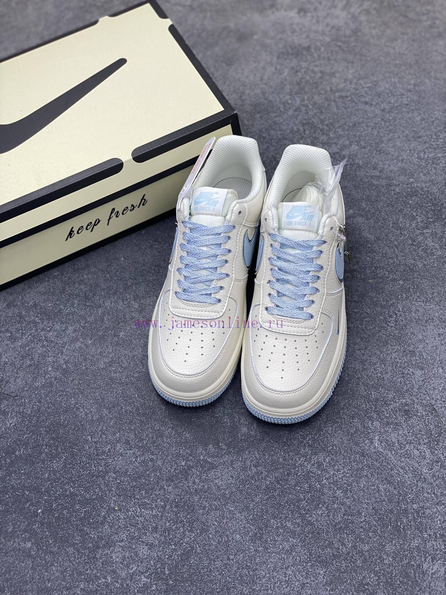 Xiaohongshu Popular Official Custom Nike Air Force 1 Low '07 "Keep Fresh" Mi Yue Lan Silver Sma 7al2faxh - Image 9