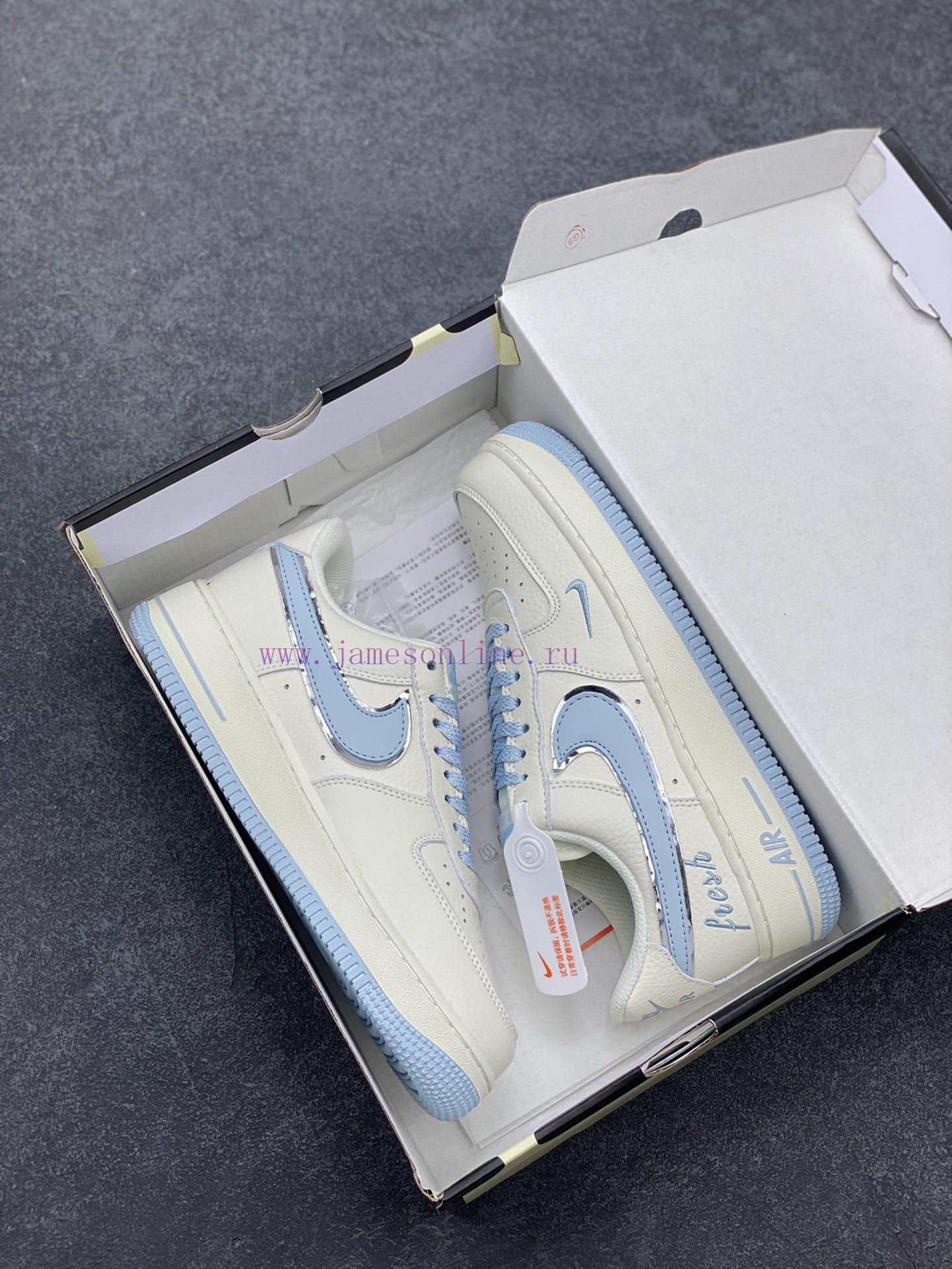 Xiaohongshu Popular Official Custom Nike Air Force 1 Low '07 "Keep Fresh" Mi Yue Lan Silver Sma 7al2faxh - Image 10