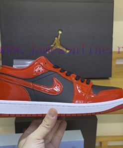 Air Jordan 1 Low "Varsity Red" AJ1 "Black Red" Patent LeatherArticle Number HV4089-006Size 36-4 9byls65e