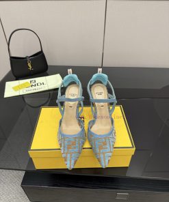 FENDI's Latest Popular Double Belt FF Decorative Jacquard FabricJacquard Fabric On The Upper Of vsu7lj8f