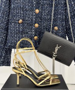 Saint Laurent YSL Saint Laurent 25ssCross Strap High-heeled SandalsThe Design Of These Sandals u1irgl7y