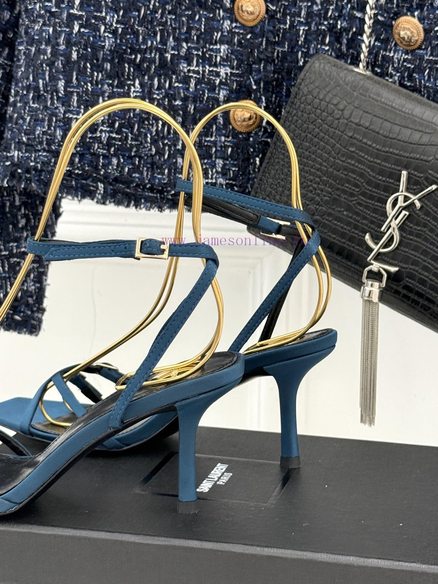 Saint Laurent YSL Saint Laurent 25ssCross Strap High-heeled SandalsThe Design Of These Sandals zfb7tklo - Image 7