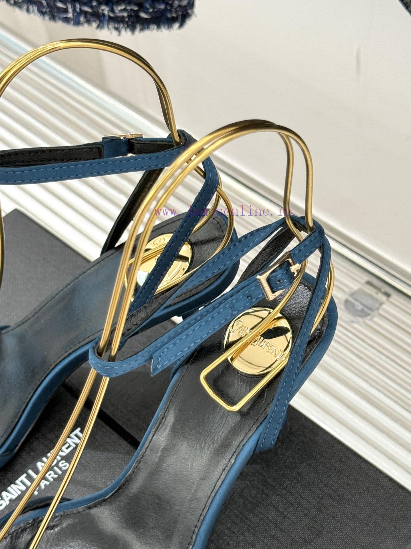 Saint Laurent YSL Saint Laurent 25ssCross Strap High-heeled SandalsThe Design Of These Sandals zfb7tklo - Image 9