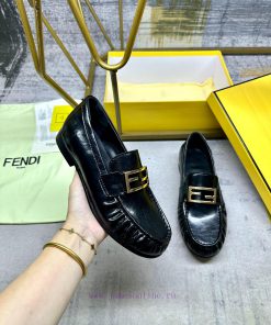 FENDI's Latest Loafers Feature FF Buckles On The Upper Ultra Soft Leather Pleated Toe Caps Flex 4bpp48nz