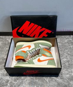 Top Jordan Air Jordan 1 High OG Cratf "Celadon" High Top Green Orange ️ This Shoe Adopts A Popu 74wy4x42