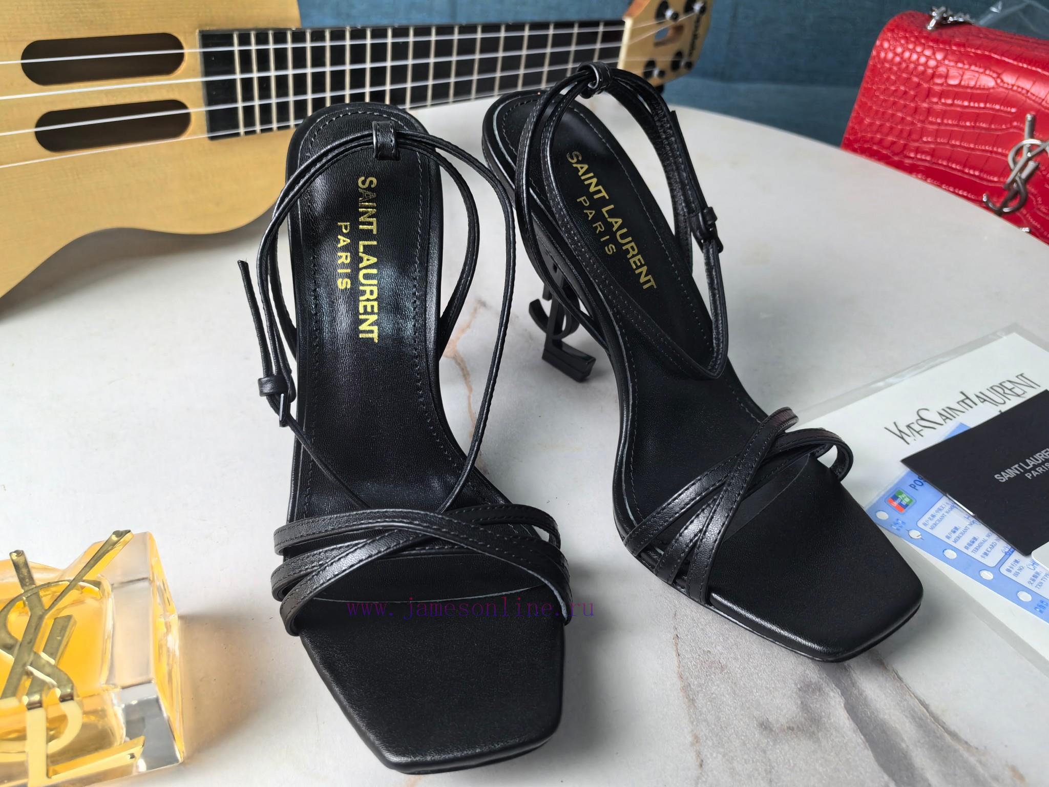 Mi 2024 Early Spring New CollectionThe Top Saint Laurent YSL Logo And High-heeled Sandals Are S g5fvmvts - Image 2