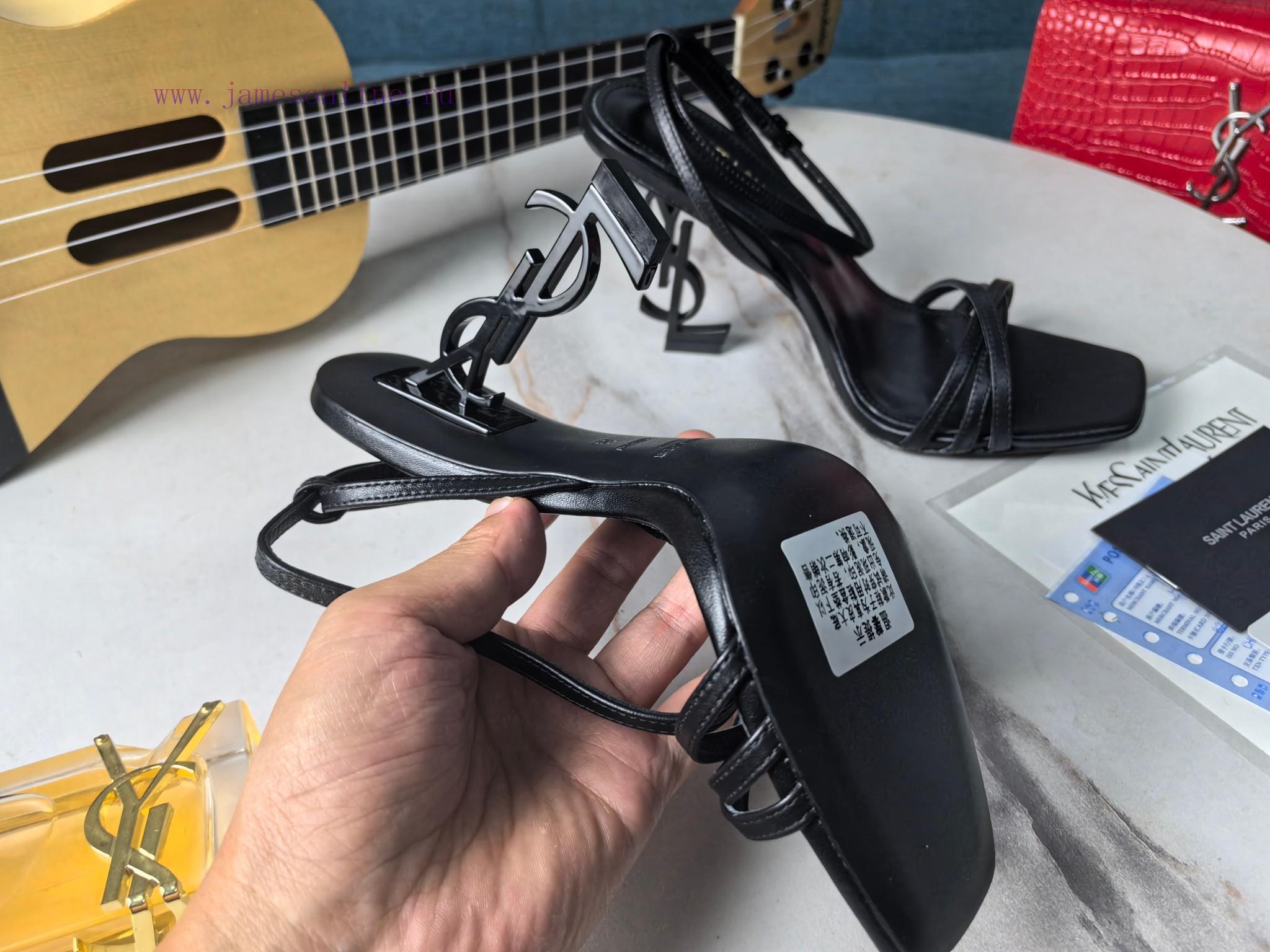 Mi 2024 Early Spring New CollectionThe Top Saint Laurent YSL Logo And High-heeled Sandals Are S g5fvmvts - Image 8
