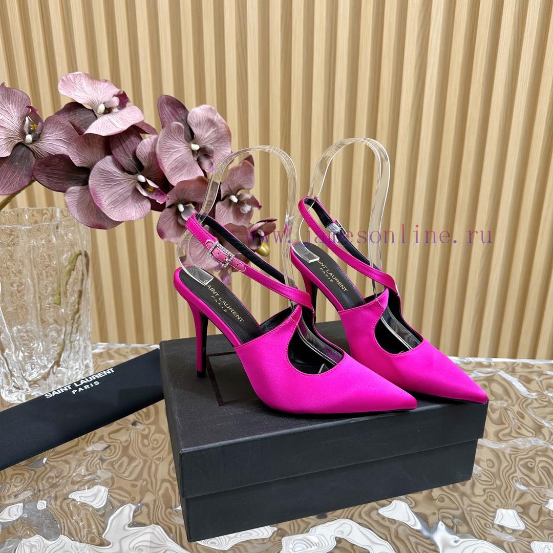 Top YSL - Saint Laurent Paris Runway Updates With Pointed Cross Strap Heel Design That Looks Ve sc4cjleu - Image 7