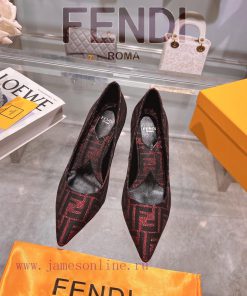 ② ⓪②④ 𝙁𝙀𝙉𝘿𝙄 | Fen... Di Baguette High Heels Single Shoes〰 〰    〰 〰 Rubber OutsoleLeather Outsol 0xopq5bj