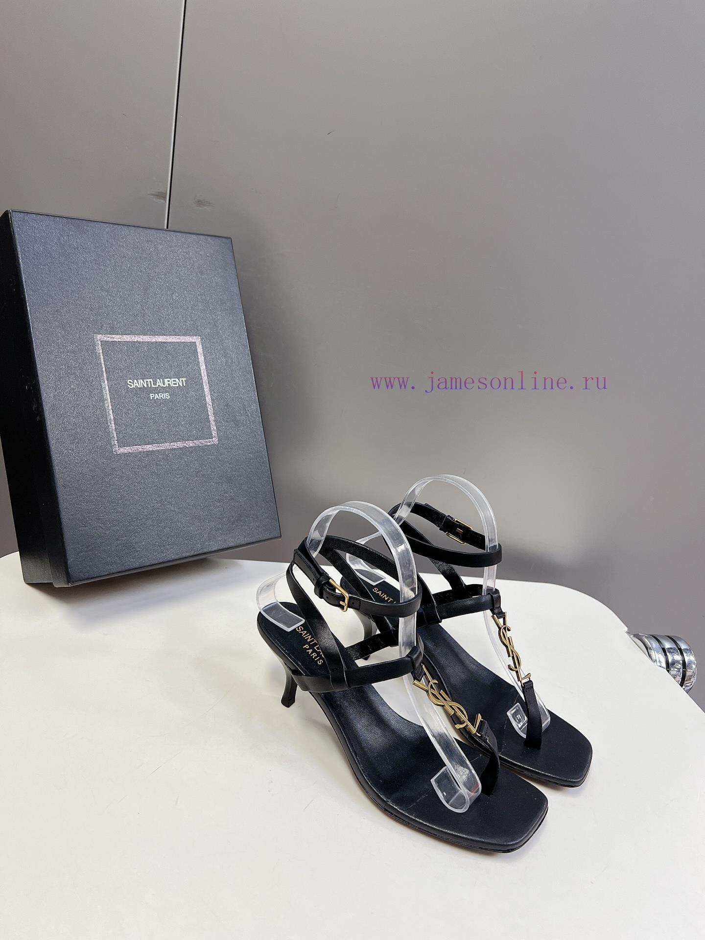 Saint Laurent 24ss Buckle High Heels SandalsThe Super Popular YSL Buckle Sandals Are Synchroniz k7rhl4q3 - Image 3