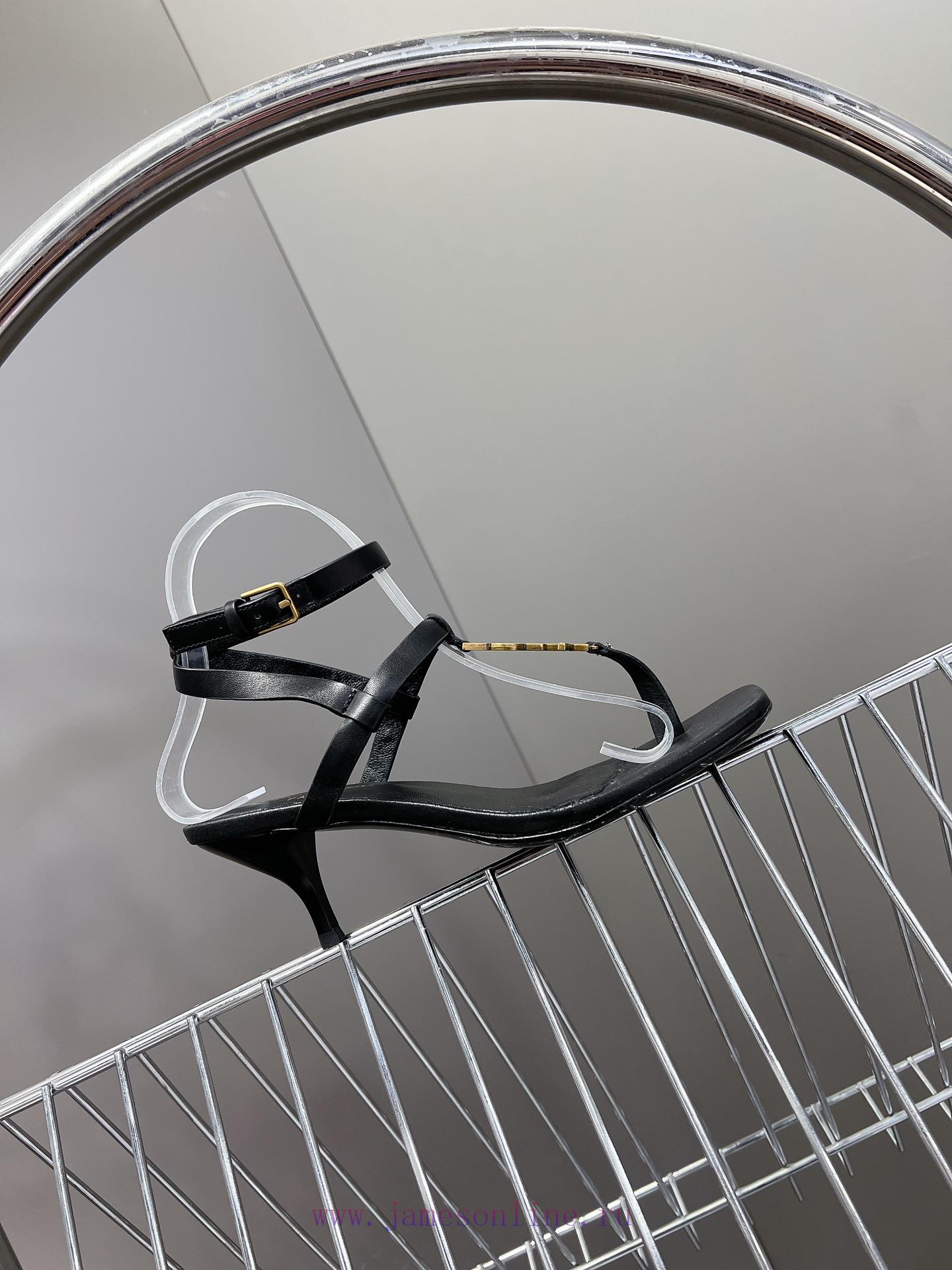 Saint Laurent 24ss Buckle High Heels SandalsThe Super Popular YSL Buckle Sandals Are Synchroniz k7rhl4q3 - Image 6