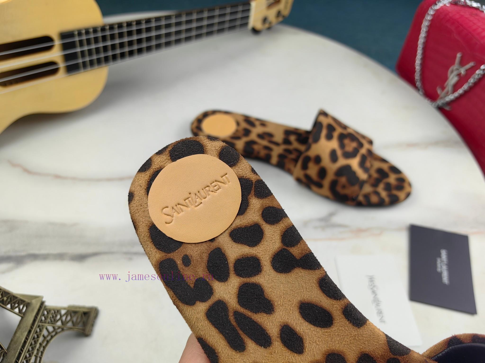 Saint Laurent Flat Sandals 2024 Early Spring Synchronized YSLLogo Letter Buckle DecorationClass tawymwt8 - Image 5