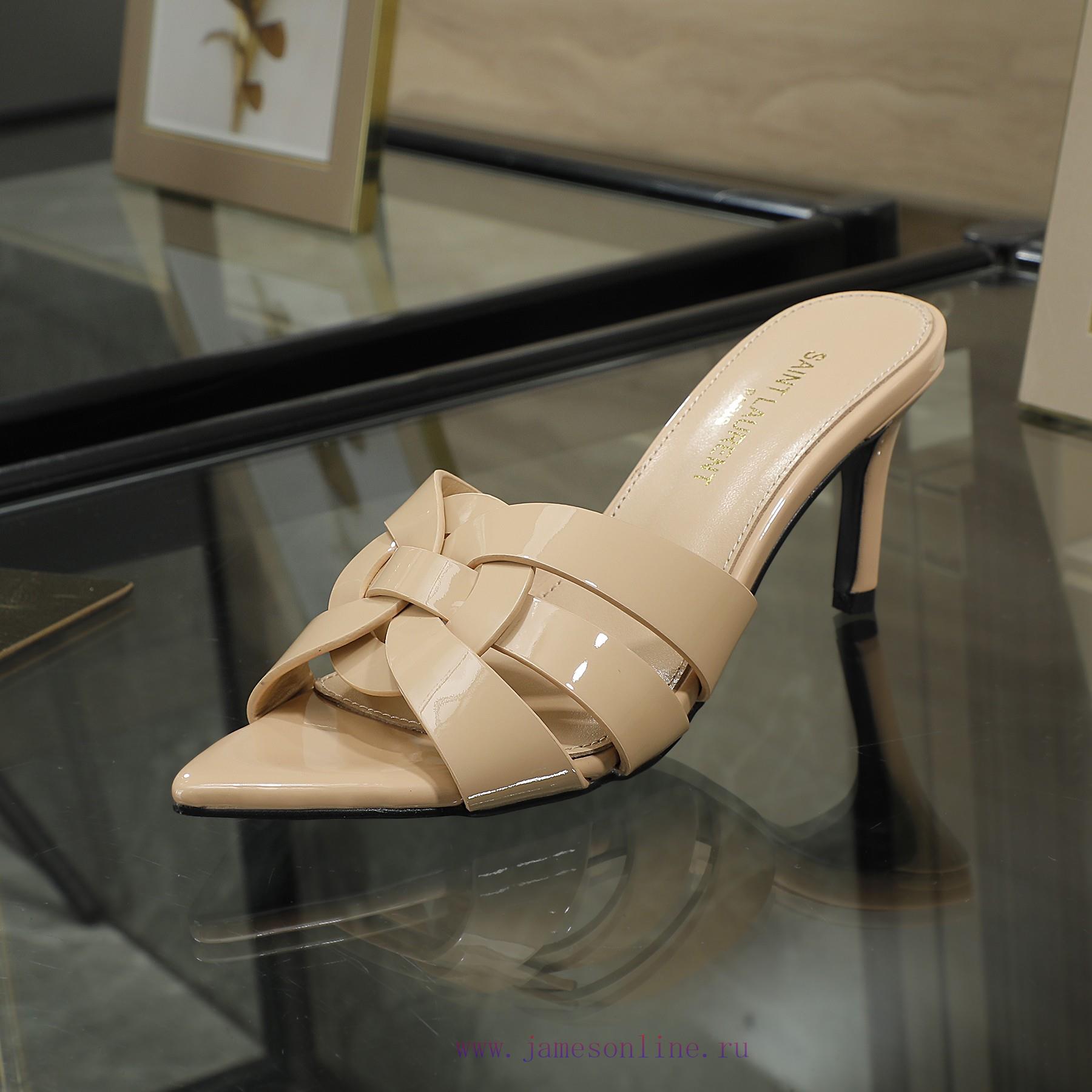Rubber Sole P Leather Sole P280Y Saint Laurent High-heeled Slim Heeled Pointed Slippers Upgrade 7ggeh5ot - Image 2