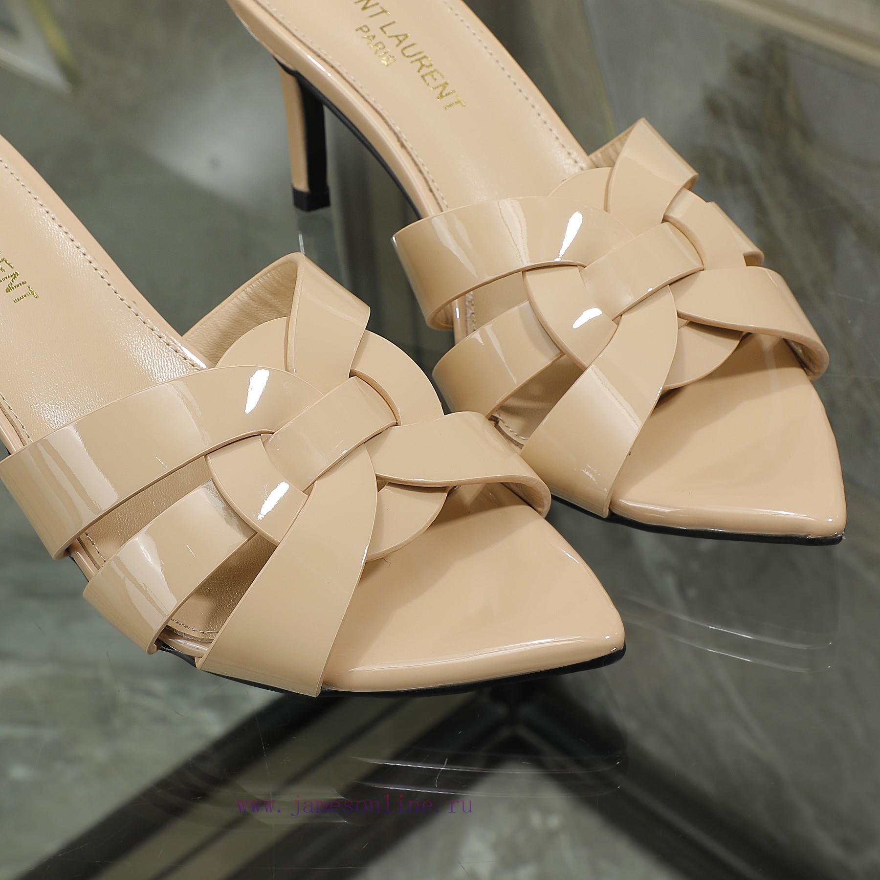 Rubber Sole P Leather Sole P280Y Saint Laurent High-heeled Slim Heeled Pointed Slippers Upgrade 7ggeh5ot - Image 3