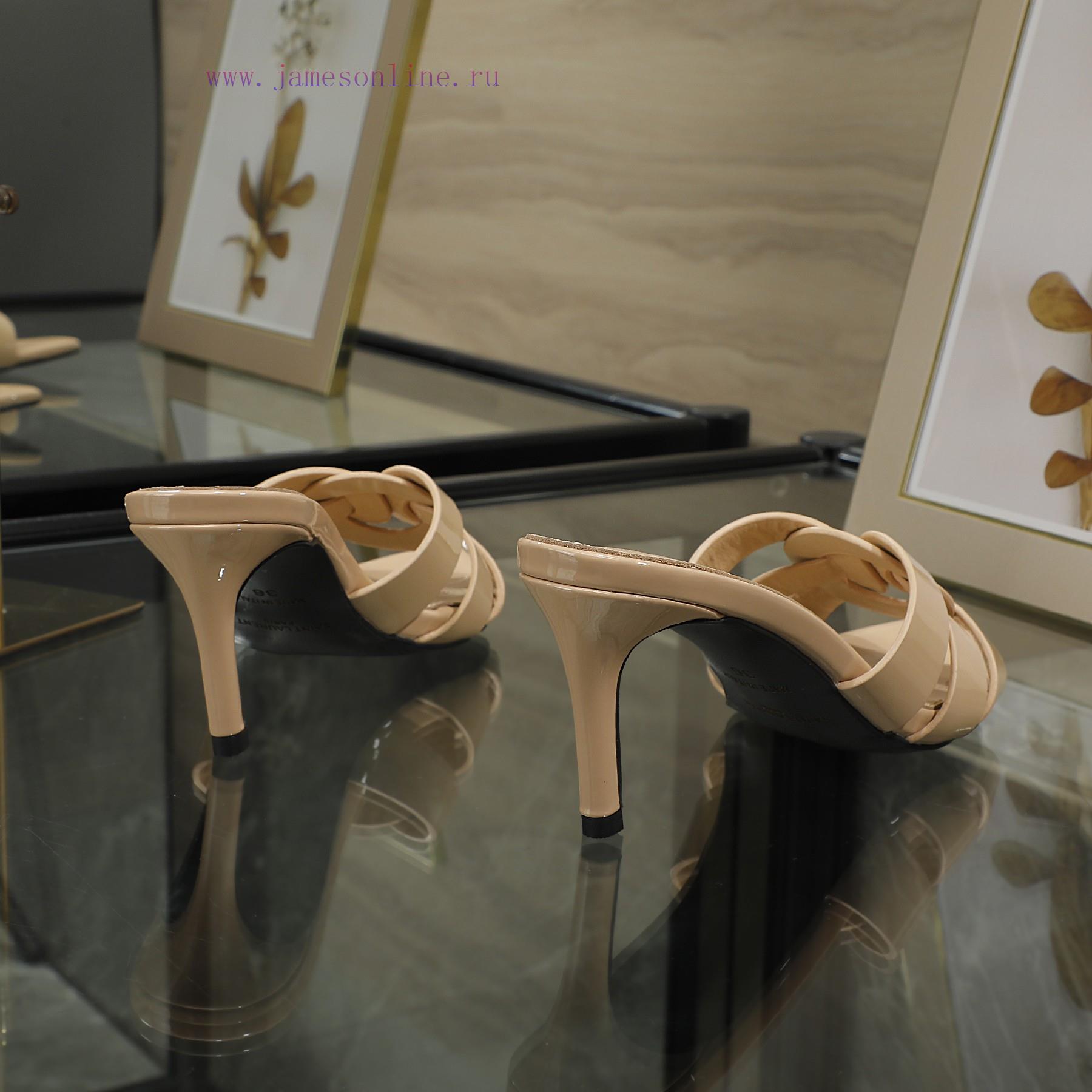 Rubber Sole P Leather Sole P280Y Saint Laurent High-heeled Slim Heeled Pointed Slippers Upgrade 7ggeh5ot - Image 6
