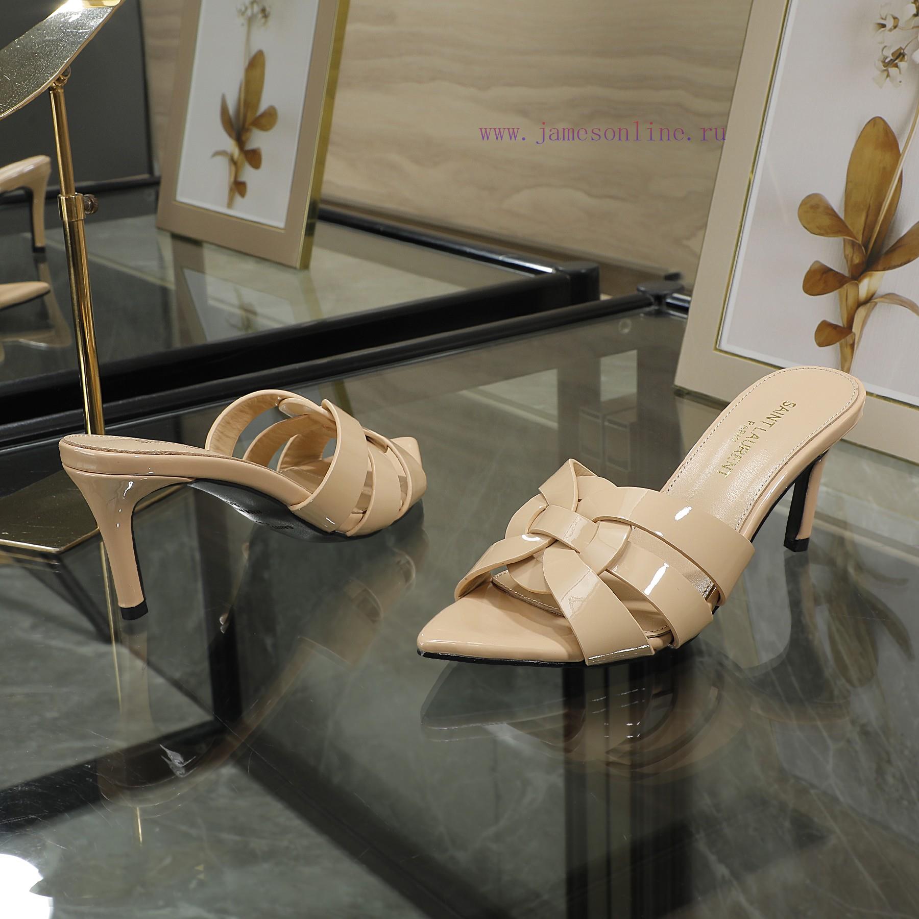 Rubber Sole P Leather Sole P280Y Saint Laurent High-heeled Slim Heeled Pointed Slippers Upgrade 7ggeh5ot - Image 7