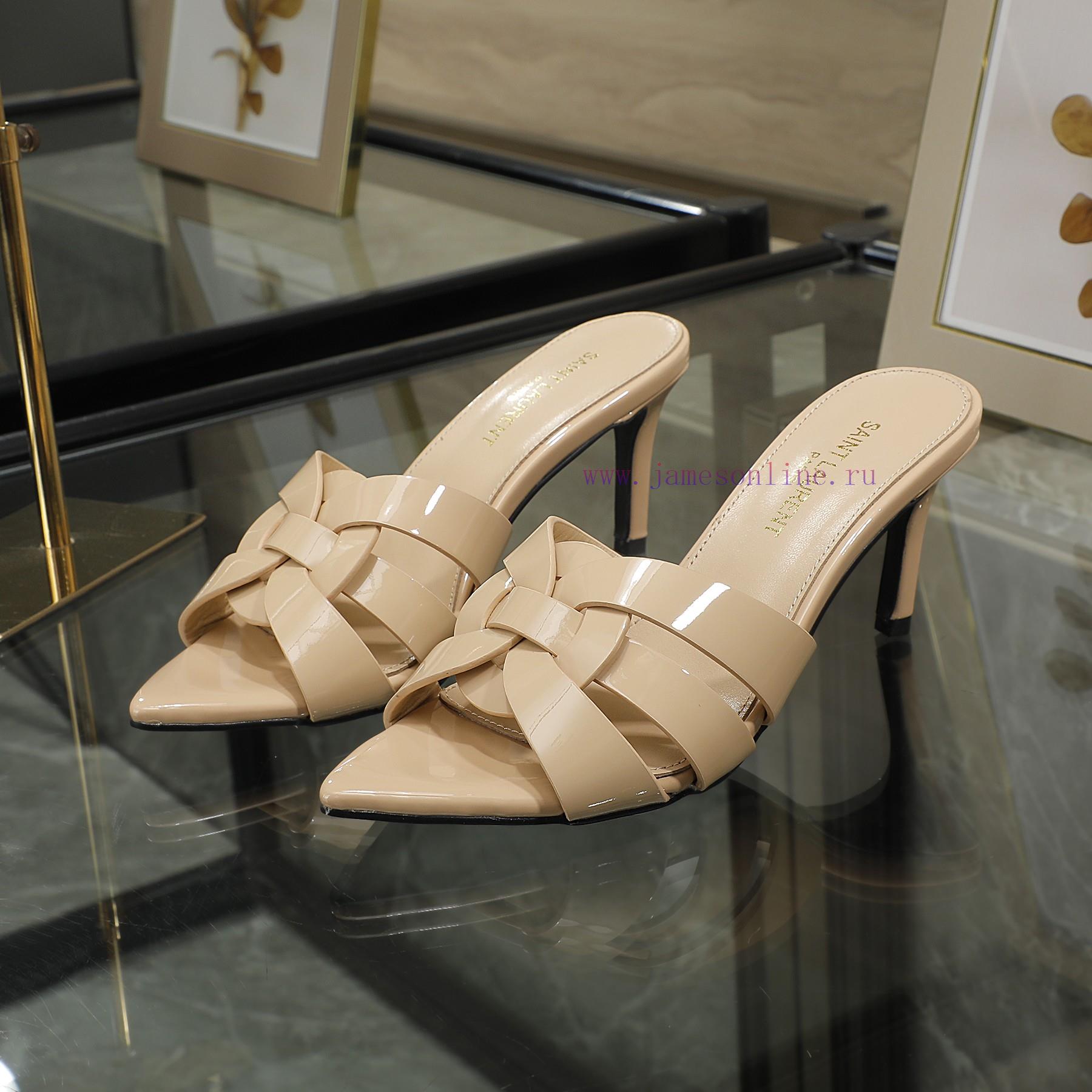 Rubber Sole P Leather Sole P280Y Saint Laurent High-heeled Slim Heeled Pointed Slippers Upgrade 7ggeh5ot - Image 9