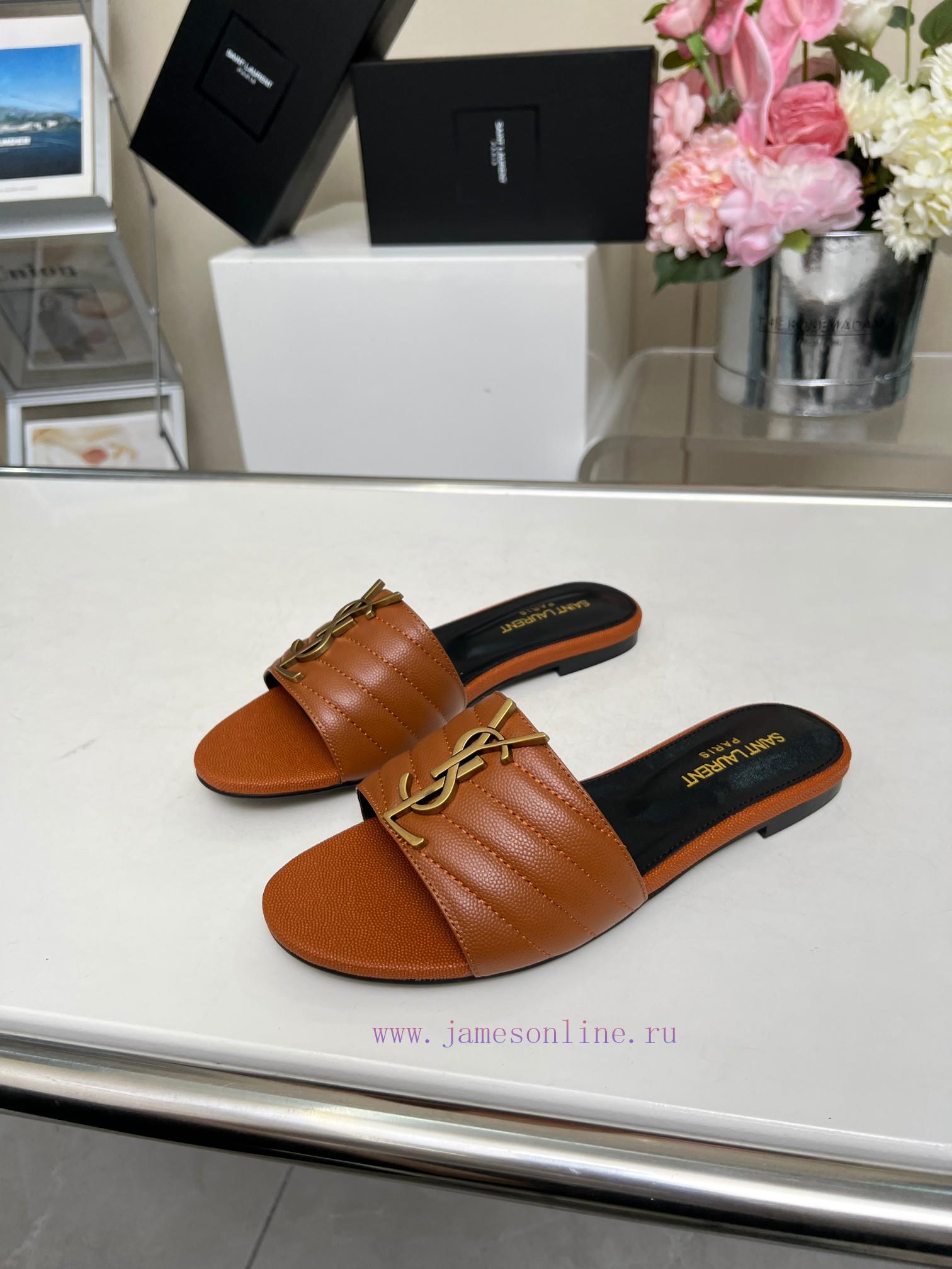Rubber Sole P Leather Sole P280Saint Laurent YSL Saint Laurent Sandals - Logo Letter Buckle Dec 6jvm1qcc - Image 8