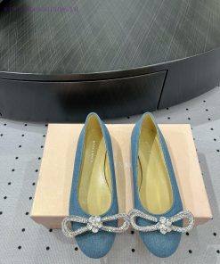 𝙈𝘼𝘾𝙃&𝙈𝘼𝘾𝙃𝟐𝟒𝑭𝑾 Personalized Ballet Single ShoesFabric DenimInner SheepskinLeather SoleElegant Te mi66v7fb