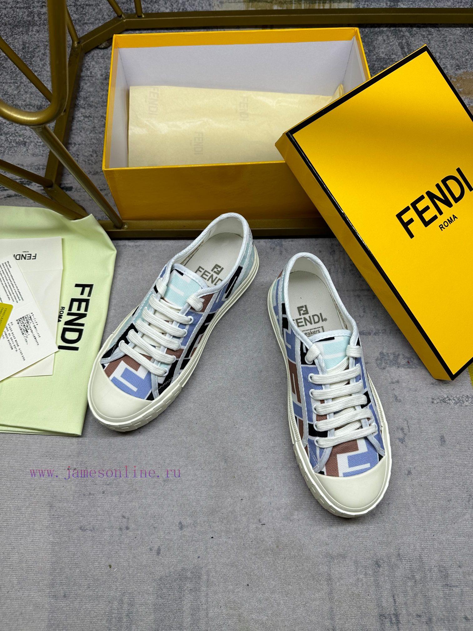 The Latest Popular FENDI Domino Canvas Shoes For Casual Sports - A New Must-have Style. This Sh tuaa87z3 - Image 5