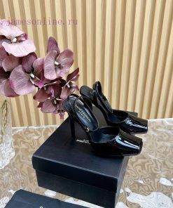New YSL Saint Laurent - SS2024 Summer Fish Mouth High Heels New Fashion High Heels Sandals————— w1c1wy2h