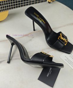 Saint Laurent Fine Heeled YSL Sandals For Early Autumn 2024 Synchronized YSL Decoration Classic i5bqstd1