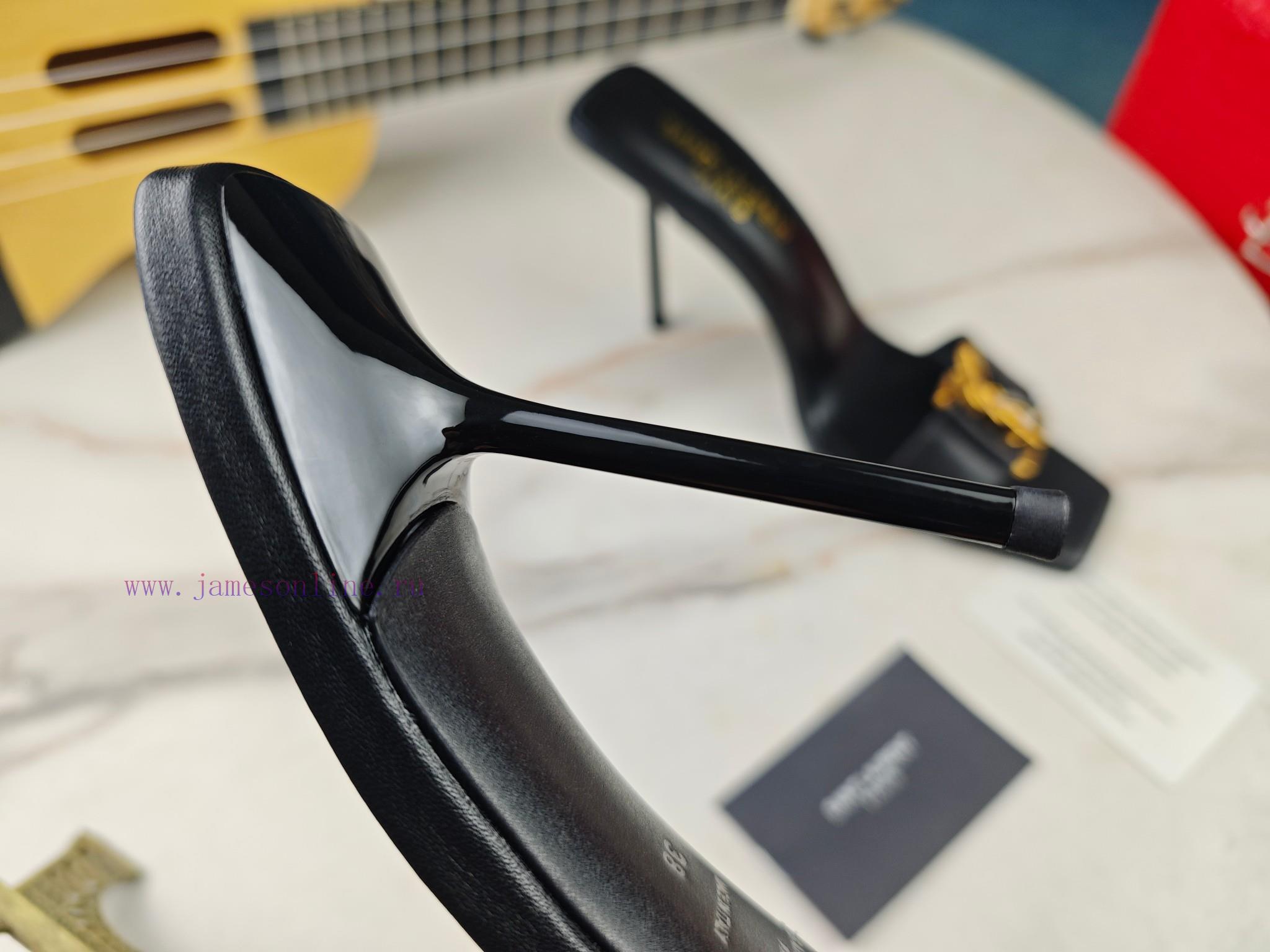 Saint Laurent Fine Heeled YSL Sandals For Early Autumn 2024 Synchronized YSL Decoration Classic i5bqstd1 - Image 5