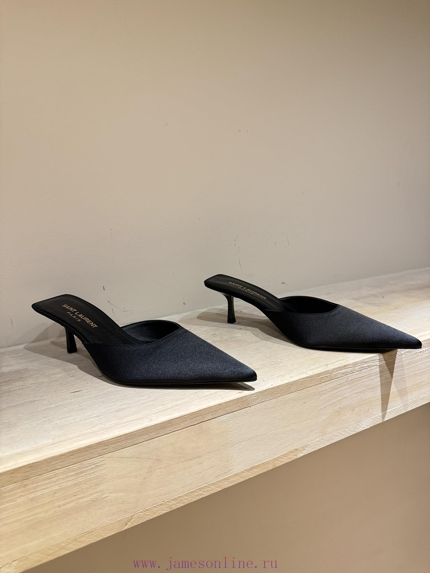 The Most2024 New Product Saint Laurent Paris Show UpdateSaint Laurent Pointed Toe HeelsThe Wood 8b1k0ngl - Image 10