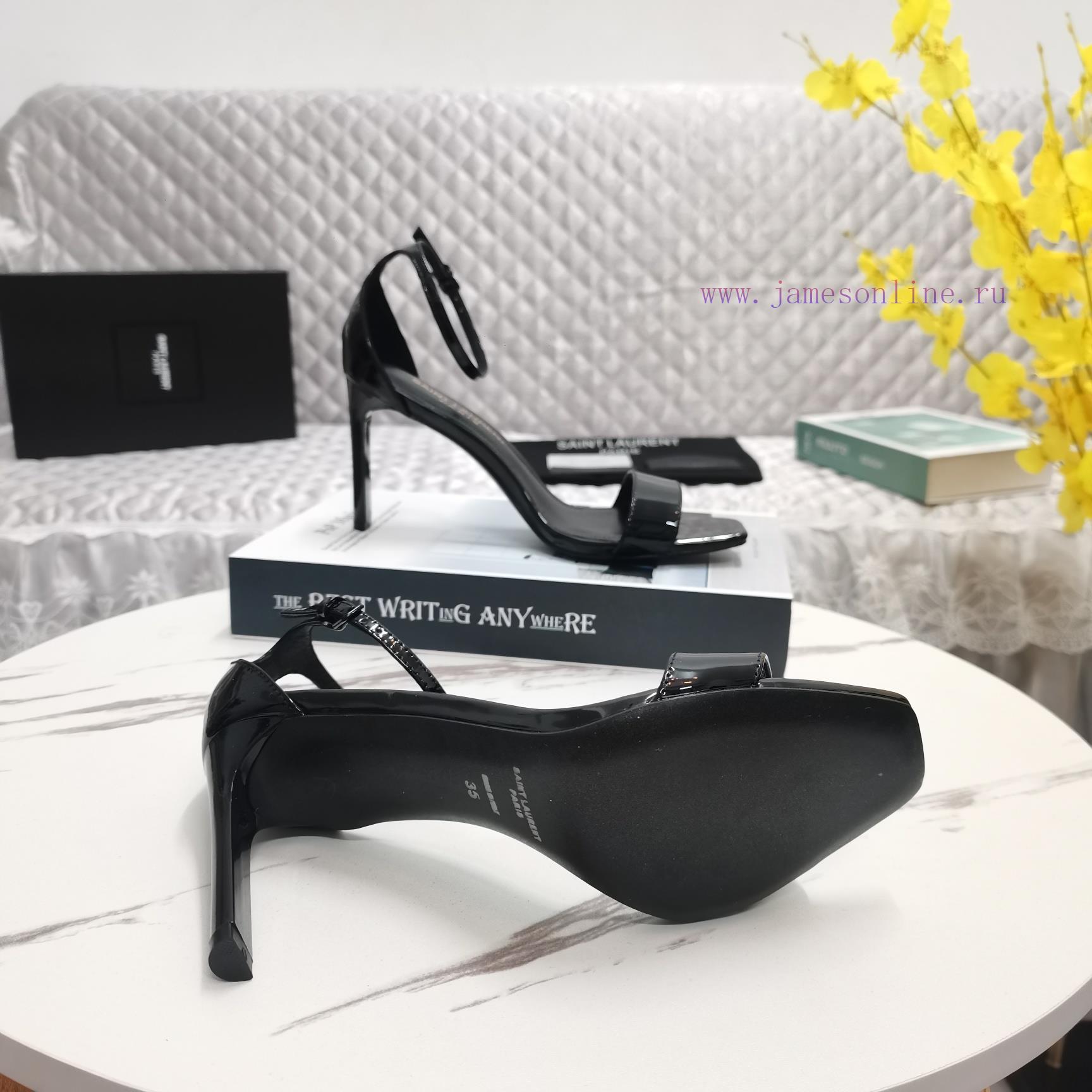 YSL Classic Thin Heel SandalsCorrect Version ️ Correct Details ️Original Consistent FabricPerfe e7wwtb6p - Image 5