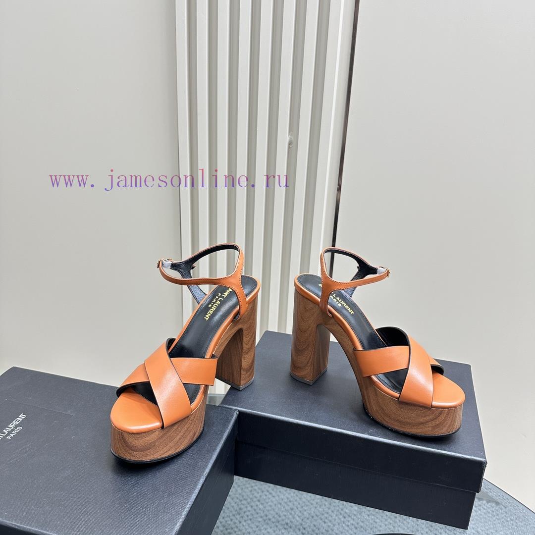 Saint Laurent YSL Flagship Waterproof Platform Hate Too High Diamond Grid SandalsHigh End Custo 403szvo5 - Image 4
