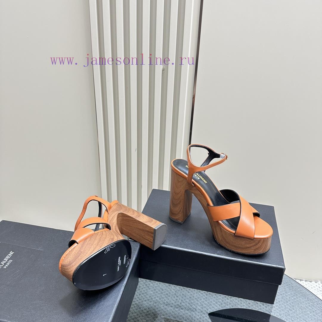 Saint Laurent YSL Flagship Waterproof Platform Hate Too High Diamond Grid SandalsHigh End Custo 403szvo5 - Image 5