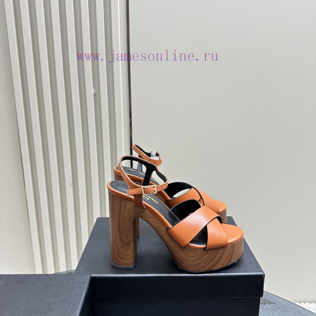 Saint Laurent YSL Flagship Waterproof Platform Hate Too High Diamond Grid SandalsHigh End Custo 403szvo5 - Image 6