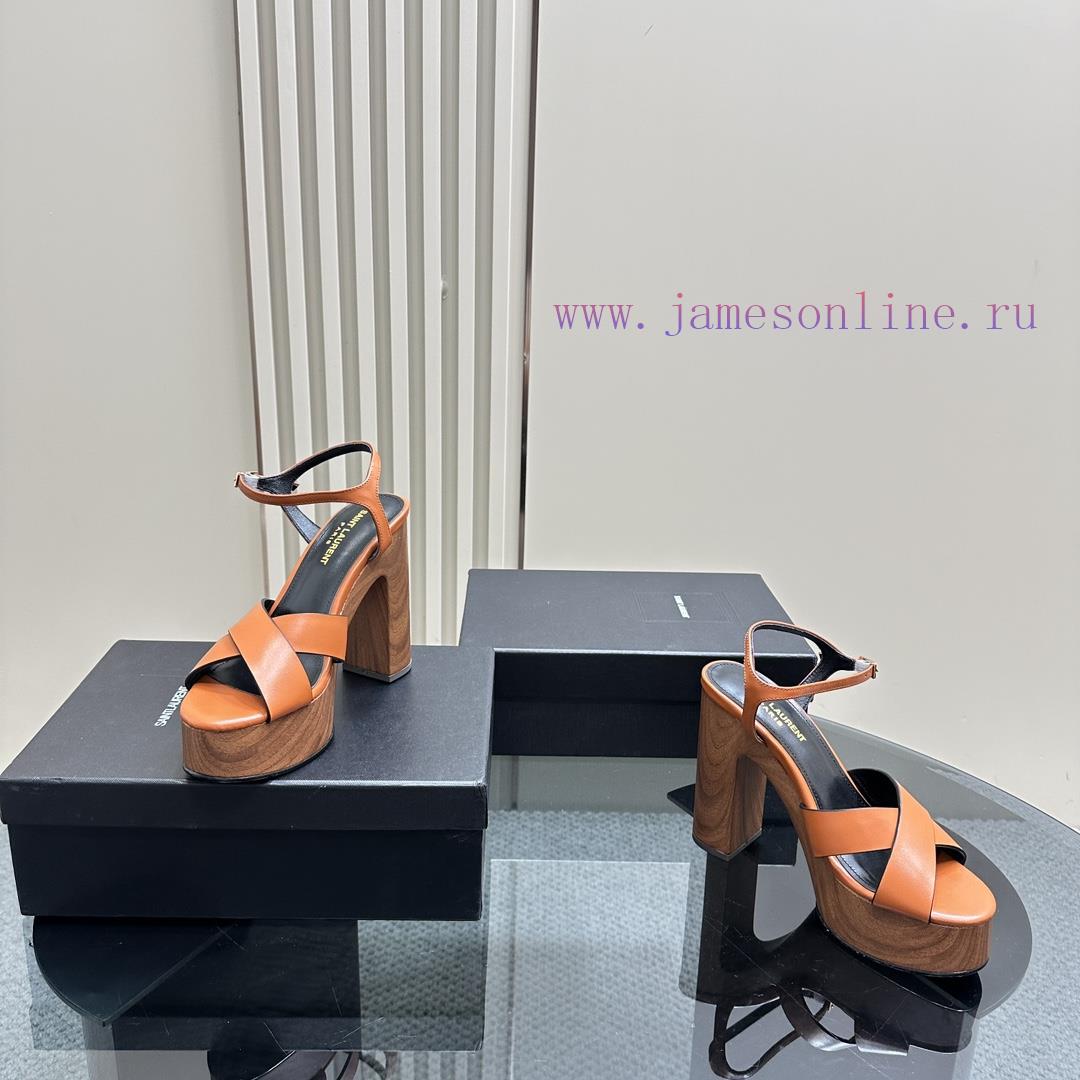 Saint Laurent YSL Flagship Waterproof Platform Hate Too High Diamond Grid SandalsHigh End Custo 403szvo5 - Image 7