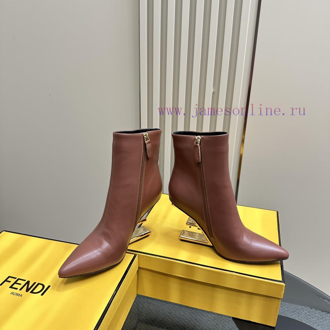 FENDI Short Boots F Thick Heel Ankle BootsThe F And Design Of The Mold Are Extremely Colorful A t69hpi3o - Image 4