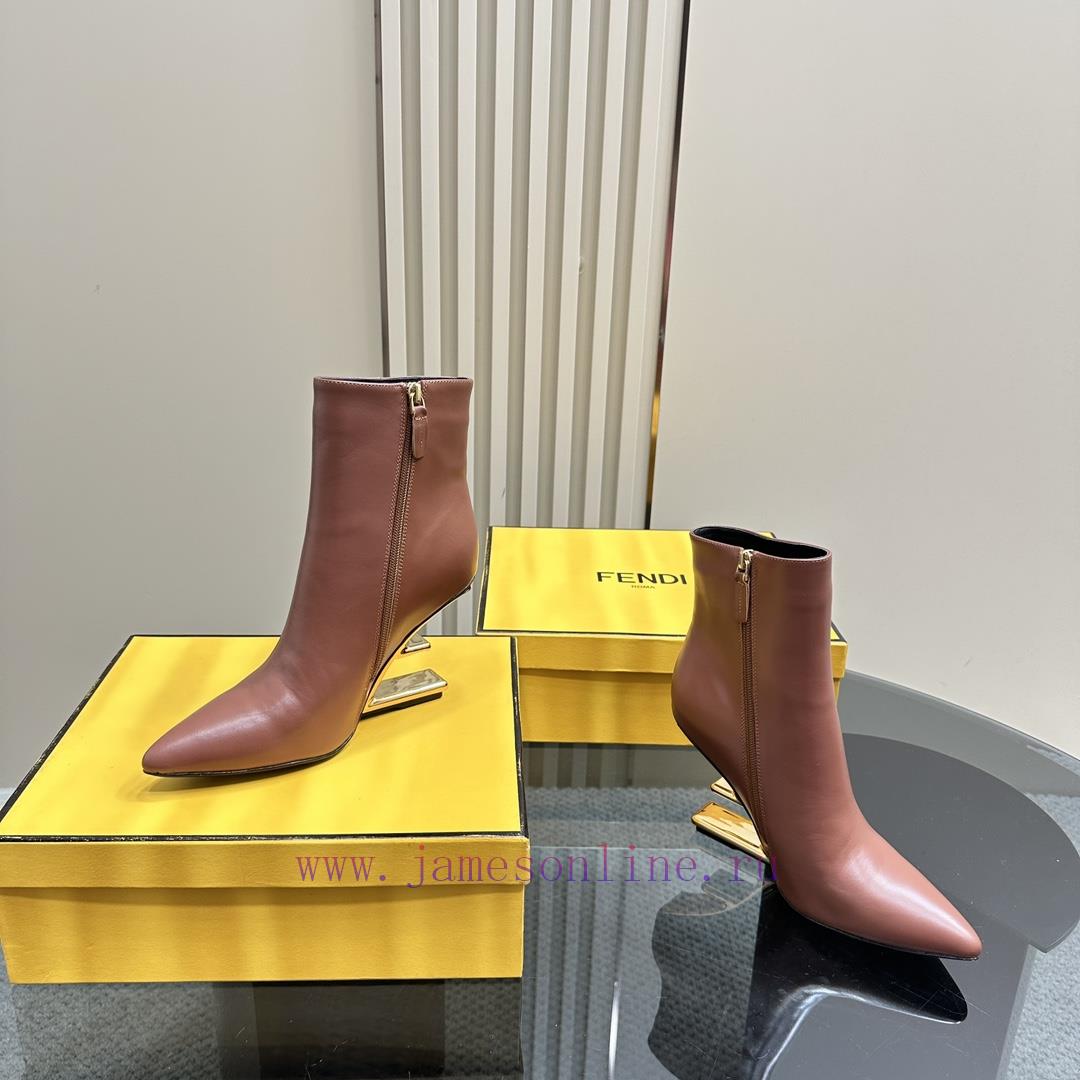 FENDI Short Boots F Thick Heel Ankle BootsThe F And Design Of The Mold Are Extremely Colorful A t69hpi3o - Image 7