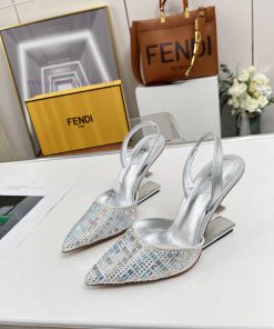 Fendi First Crystal High Heel SandalsThe Combination Of Crystal And Rhinestone Reproduces The F l9vpzfyw