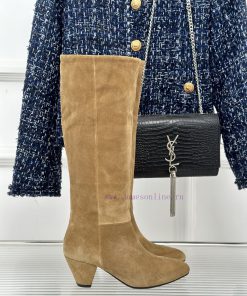 MIU MIU Classic Autumn/Winter Coarse Heeled BootsThe Minimalist Design Style Is Undoubtedly A V ezu0aikb