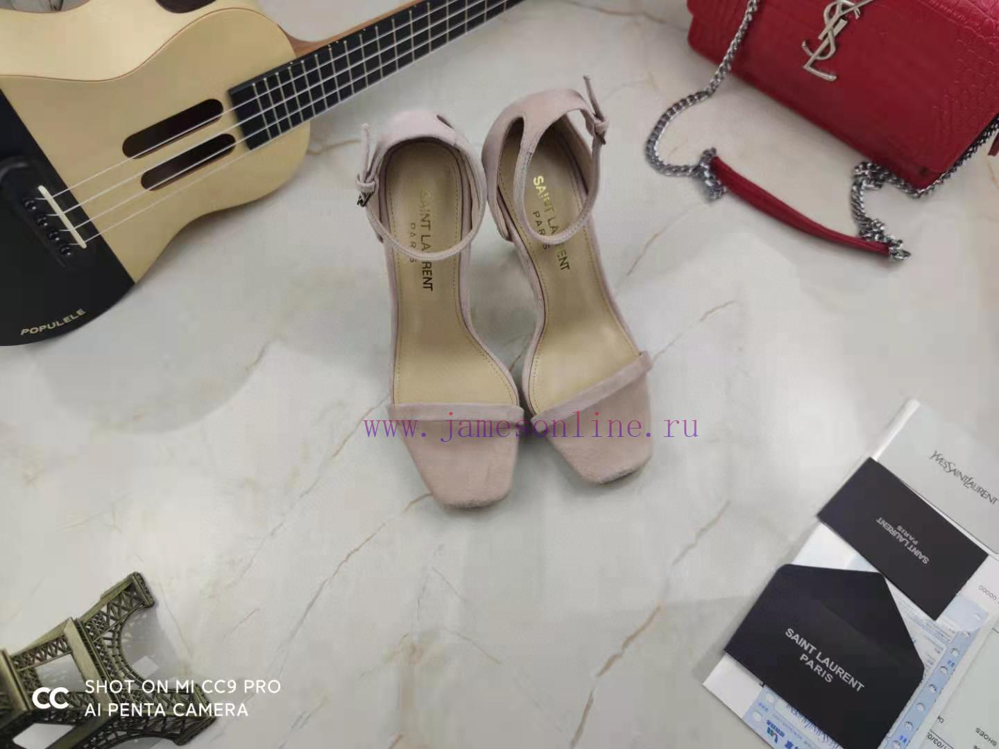 Classic Style Of RiceSAINT LAURENT YSL Letter Metal Buckle Baked Paint YSL Letter And High-heel ruvppatg - Image 7