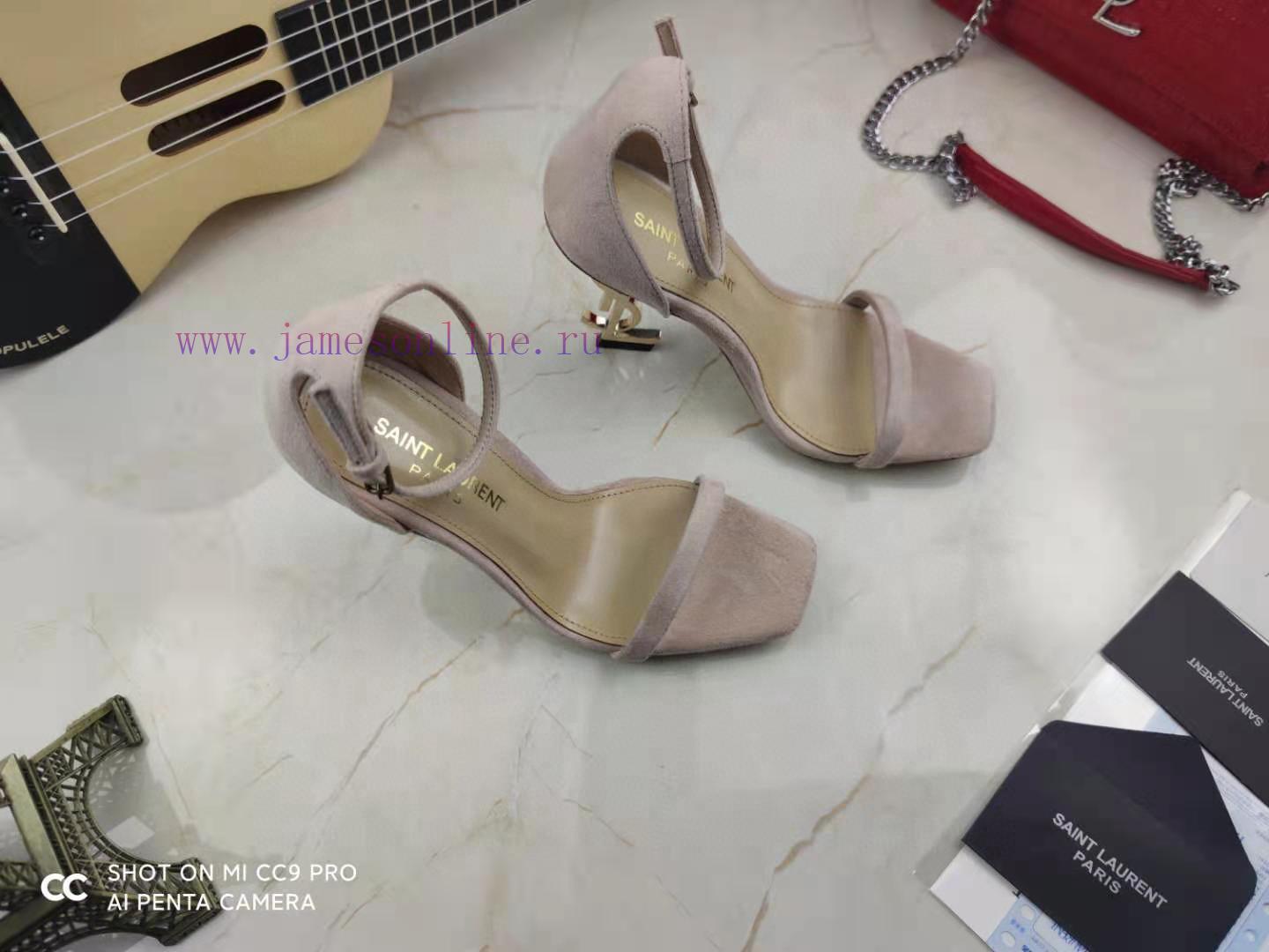 Classic Style Of RiceSAINT LAURENT YSL Letter Metal Buckle Baked Paint YSL Letter And High-heel ruvppatg - Image 9