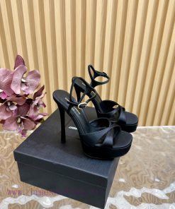 New YSL Saint Laurent - SS2024 Summer Fish Mouth High Heels New Fashion High Heels Sandals————— epqg4i9e