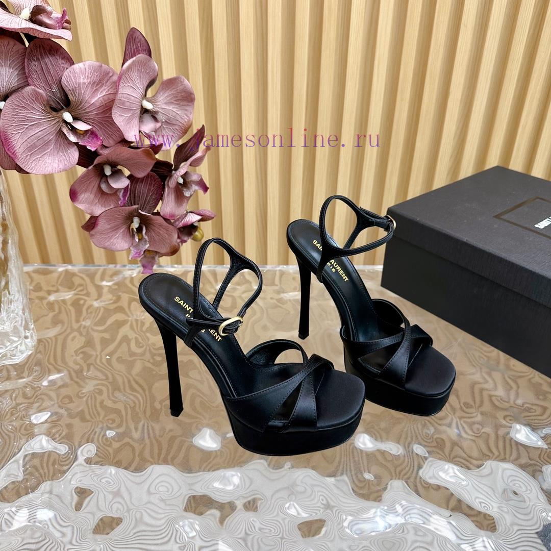 New YSL Saint Laurent - SS2024 Summer Fish Mouth High Heels New Fashion High Heels Sandals————— epqg4i9e - Image 7